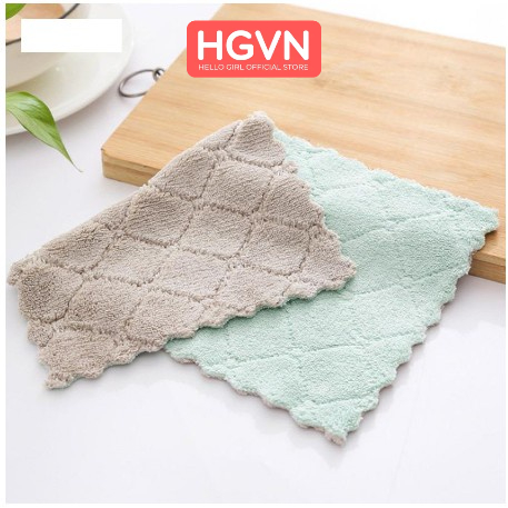 SET 10 Khăn Bông Lau Đa Năng 2 Mặt Siêu Mềm  #B89