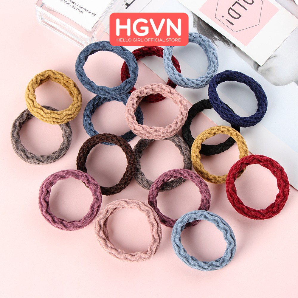 SET 10 Chun Buộc Tóc Hình Sóng Dễ Thương Xinh Xắn #A78