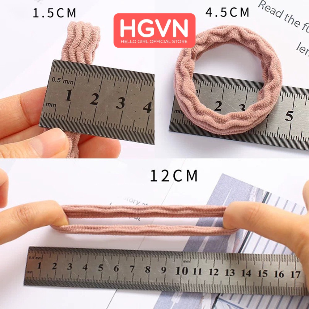 SET 10 Chun Buộc Tóc Hình Sóng Dễ Thương Xinh Xắn #A78