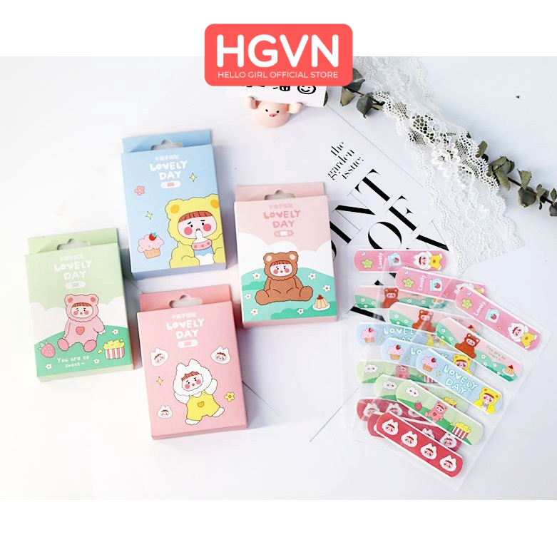 Hộp 20 Cái Băng Cá Nhân Ugo HGVN Dán Vết Thương Xinh Xắn #B91