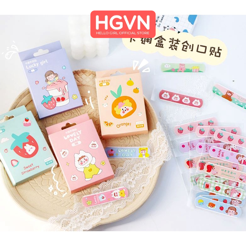 Hộp 20 Cái Băng Cá Nhân Ugo HGVN Dán Vết Thương Xinh Xắn #B91