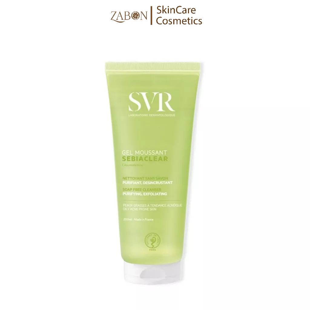 Gel Rửa Mặt SVR Không Chứa Xà Phòng Cho Da Dầu 200mlSebiaclear Gel Moussant