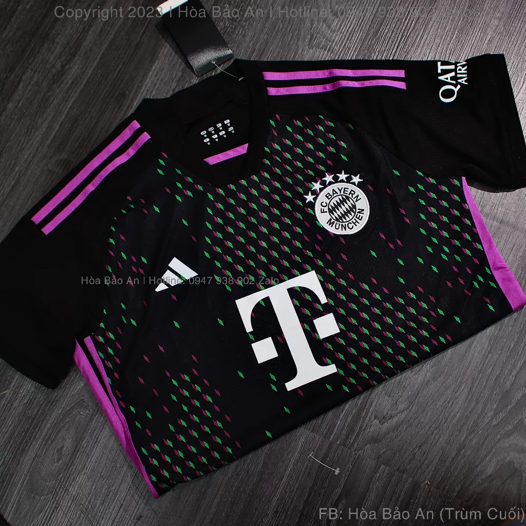 BỘ QUẦN ÁO BÓNG ĐÁ BAYERN MUNICH 2023 - 2024 SÂN KHÁCH – HÀNG THAILAND phom 43-90kg