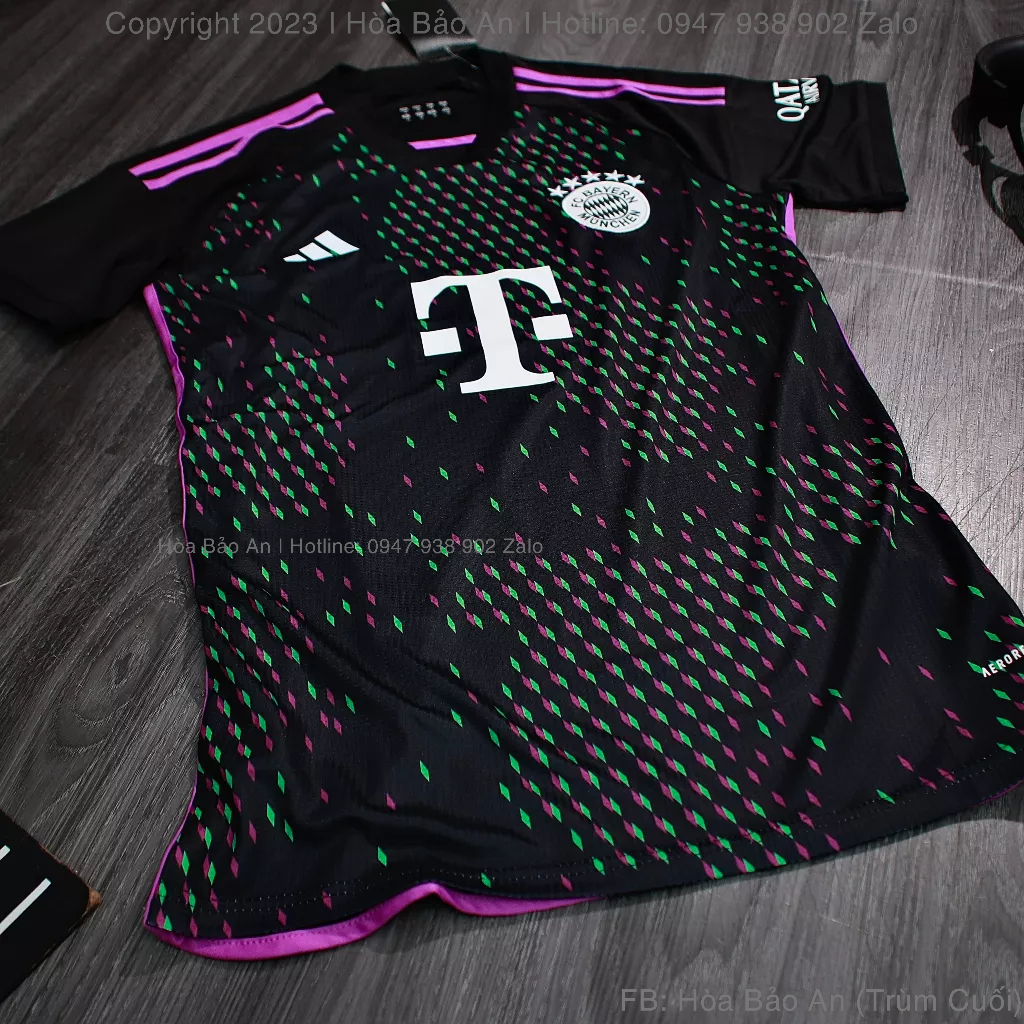 BỘ QUẦN ÁO BÓNG ĐÁ BAYERN MUNICH 2023 - 2024 SÂN KHÁCH – HÀNG THAILAND phom 43-90kg