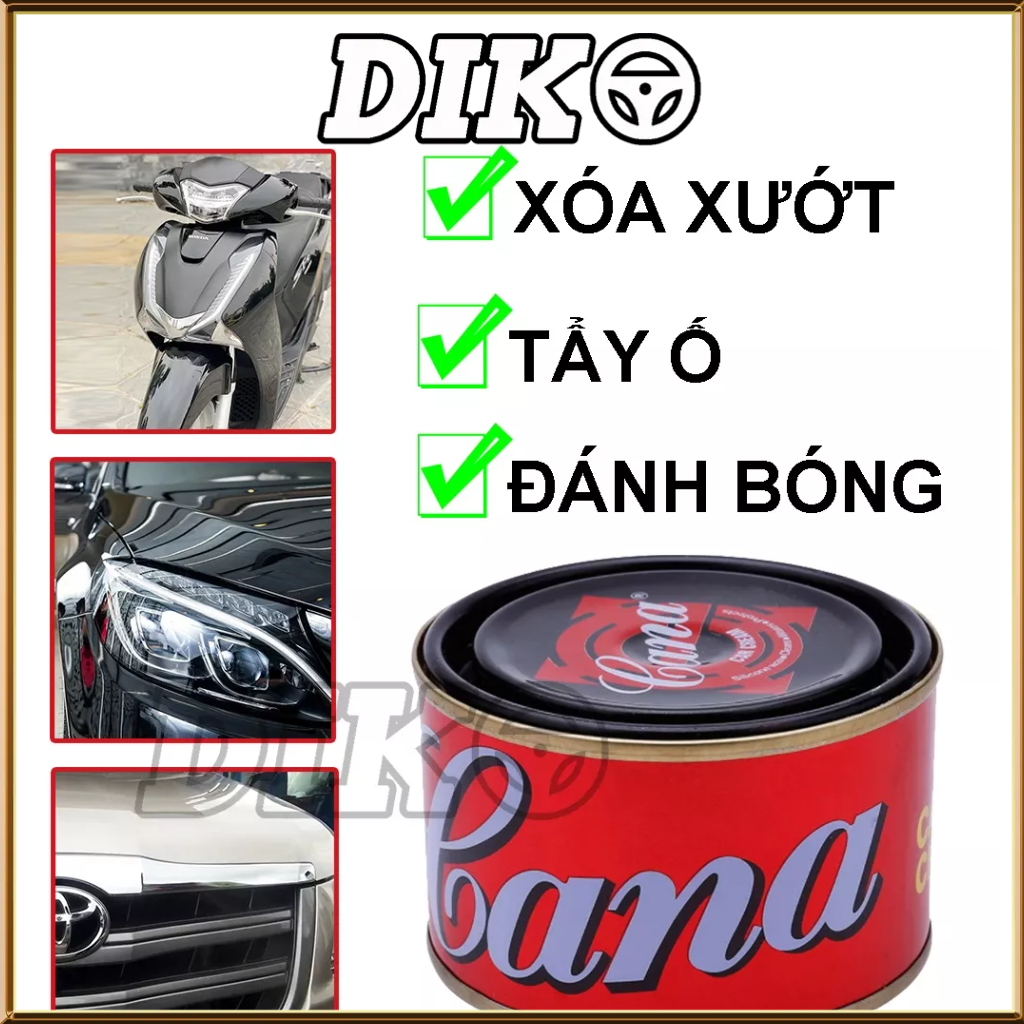 Xi đánh bóng Cana xóa vết xướt xe Tẩy ố và phục hồi các bề mặt rỉ sét bong tróc bạc màu Dễ sử dụng an toàn với da tay