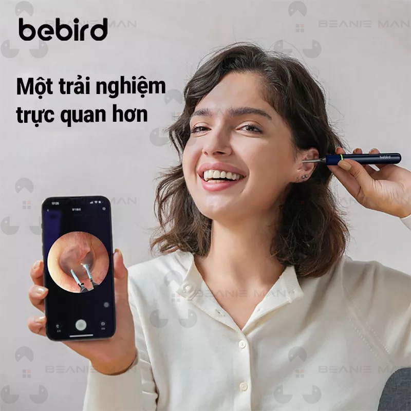 Lấy Ráy Tai Bebird Note 5 Pro Sử Dụng Camera Quan Sát Thông Minh Đầu Kẹp