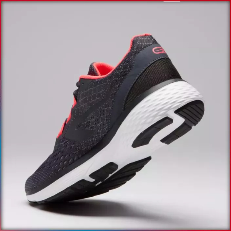 Giày chạy bộ Run Support cho nữ Xám/San hô DECATHLON KALENJI mã 8520692