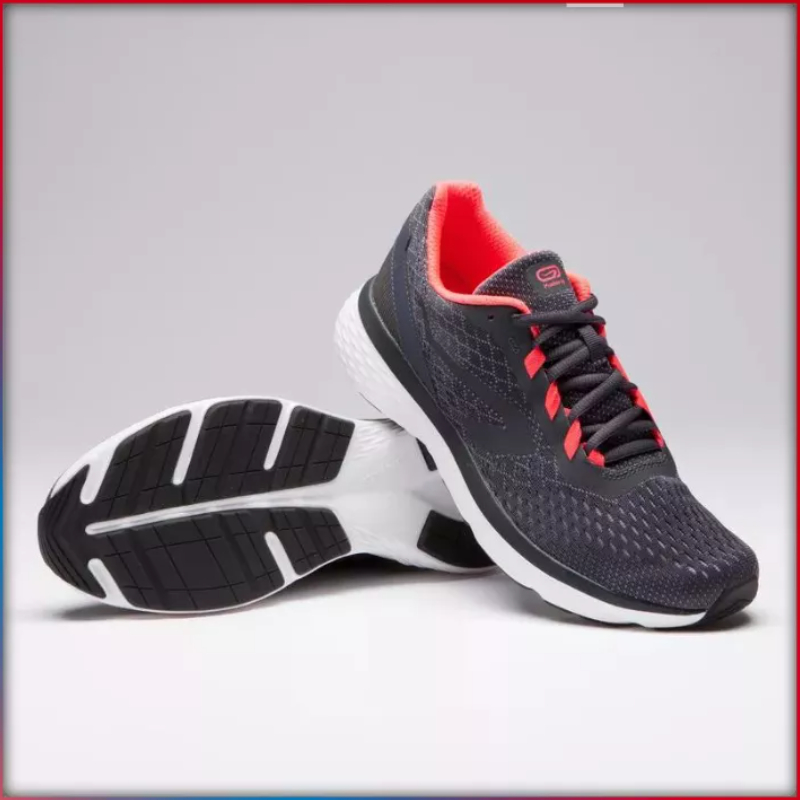 Giày chạy bộ Run Support cho nữ Xám/San hô DECATHLON KALENJI mã 8520692