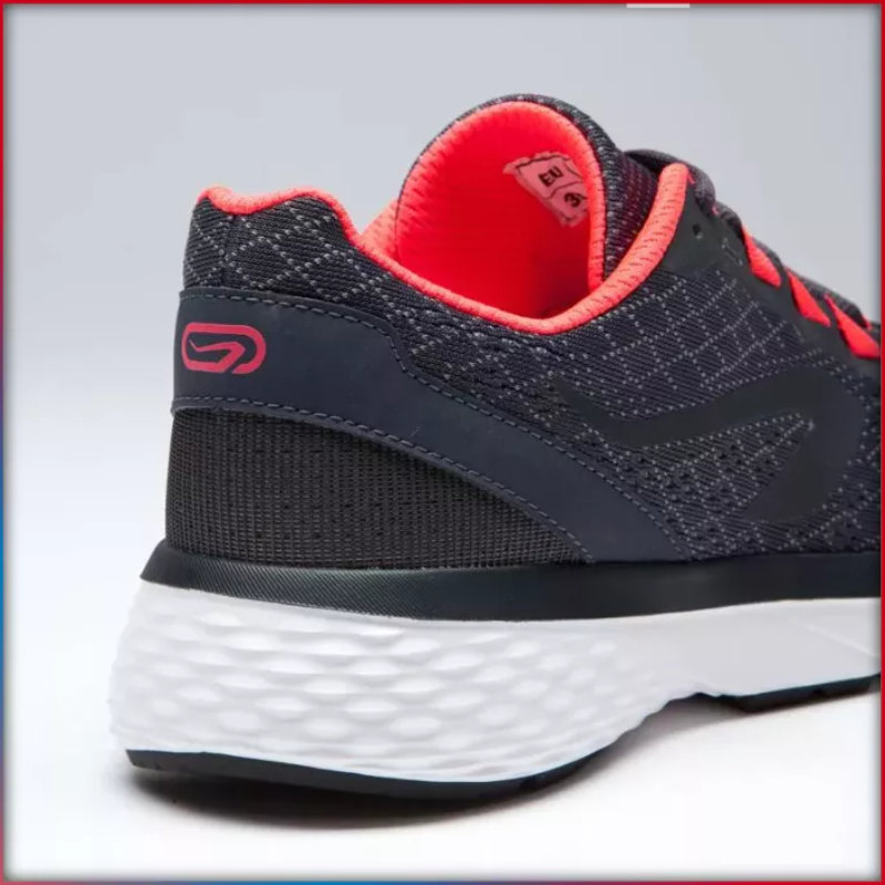 Giày chạy bộ Run Support cho nữ Xám/San hô DECATHLON KALENJI mã 8520692