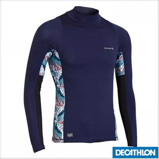 Áo thun nam chống tia uv top 500l màu navy DECATHLON olaian 8576161