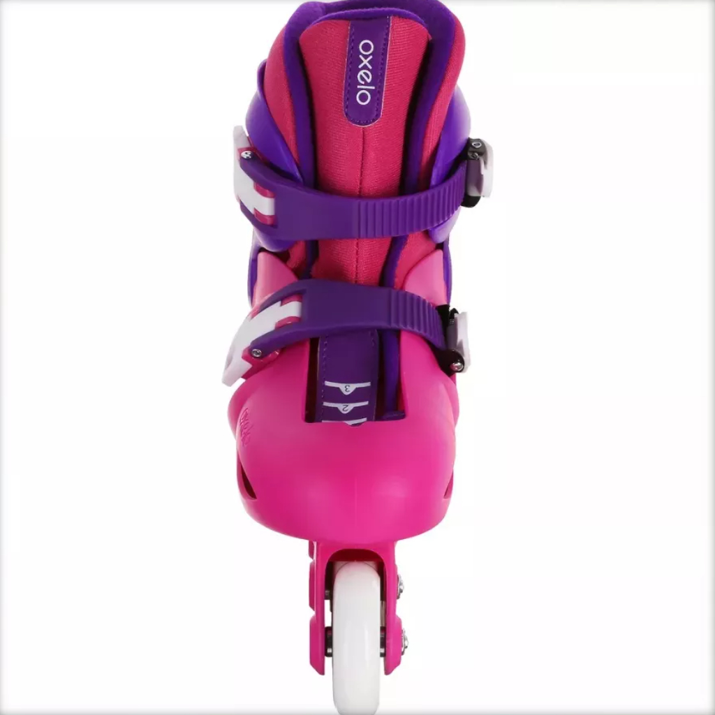 Giày trượt patin Play 3 trẻ em màu hồng/tím DECATHLON OXELO 8367591