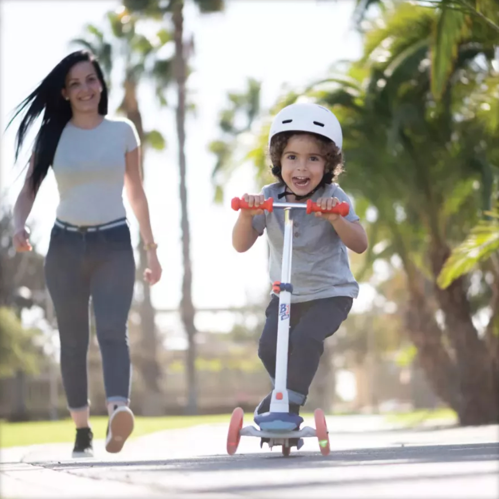 Scooter B1 500 V2 cho trẻ em Xanh dương/Đỏ DECATHLON OXELO mã 8602927