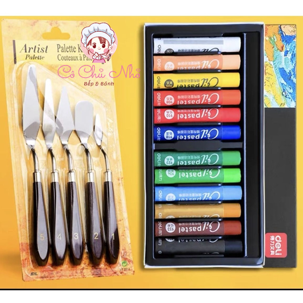 Bay pha màu acrylic, gouache, sơn dầu, bay trộn màu vẽ tranh