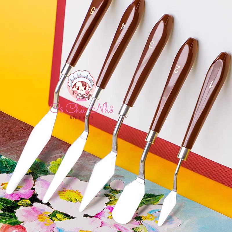 Bay pha màu acrylic, gouache, sơn dầu, bay trộn màu vẽ tranh