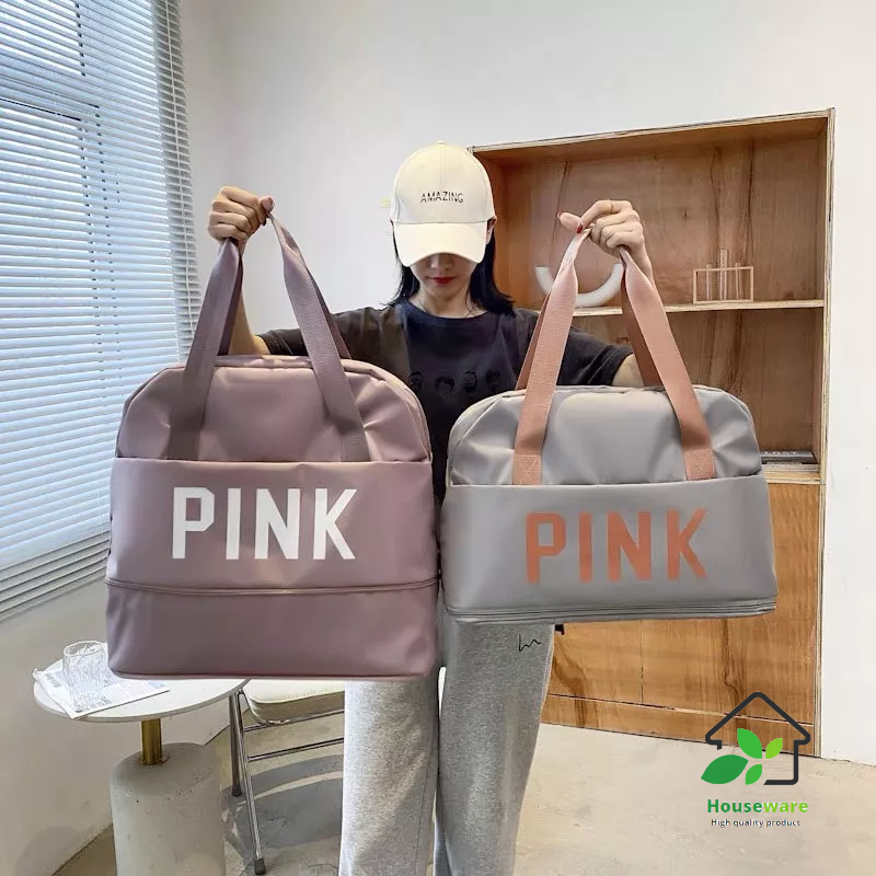 Túi xách du lịch cỡ lớn 2 tầng, túi hành lý đa năng, 35L, chống thấm nước, thuận tiện mang đi du lịch