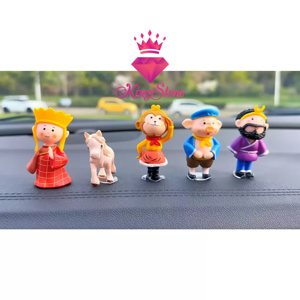 Phụ Kiện Trang Trí xe hơi set thầy trò Đường Tăng - Tây Du Ký decor taplo, phòng ngủ bàn học - trang trí ô tô Kingstone