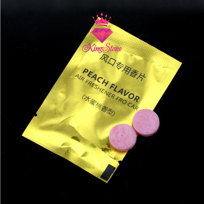 Phụ kiện cửa gió điều hòa cho ô tô bịch 2 sáp thơm khử mùi, tạo hương cho xe hơi King Stone