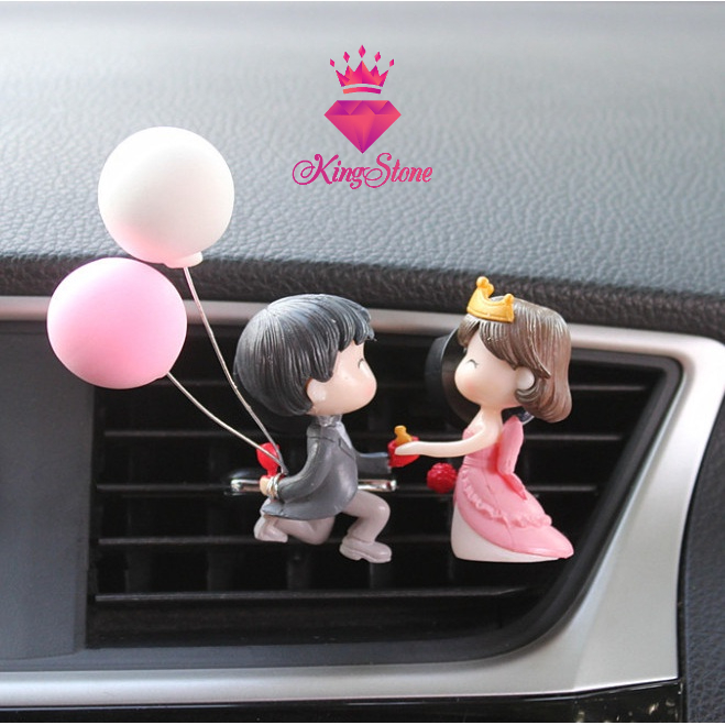 Nước hoa ô tô treo cửa gió điều hòa hình cặp đôi đáng yêu - Nước hoa xe hơi mini cao cấp giá rẻ trang trí ô tô | BigBuy360 - bigbuy360.vn