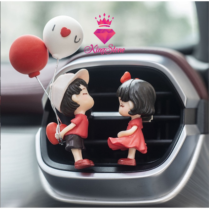 Nước hoa ô tô treo cửa gió điều hòa hình cặp đôi đáng yêu - Nước hoa xe hơi mini cao cấp giá rẻ trang trí ô tô | BigBuy360 - bigbuy360.vn
