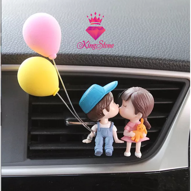 Nước hoa ô tô treo cửa gió điều hòa hình cặp đôi đáng yêu - Nước hoa xe hơi mini cao cấp giá rẻ trang trí ô tô | BigBuy360 - bigbuy360.vn