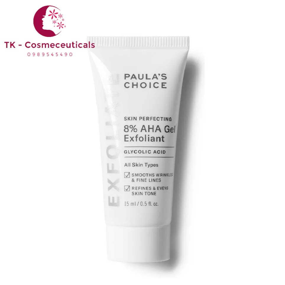 (CHÍNH HÃNG) Gel Loại Bỏ Tế Bào Chết 8% AHA Gel Paula's Choice Skin Perfecting 8% AHA Gel Exfoliant - 15ml