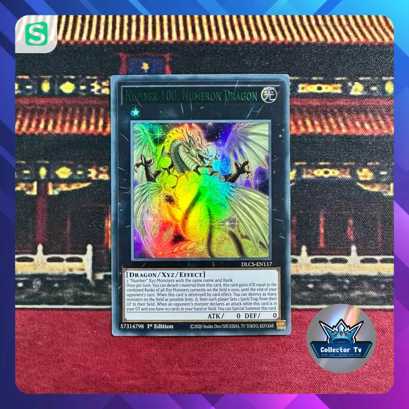 Yugioh Card (UK) - DLCS-EN117: Number 100: Numeron Dragon (Green) - Ultra rare