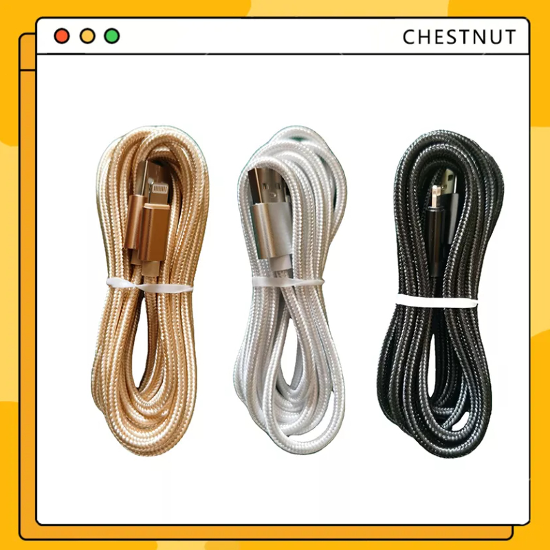 Dây Cáp Sạc Dây Dù dài 1m Cho iP Pin Dự Phòng L2-3-CT