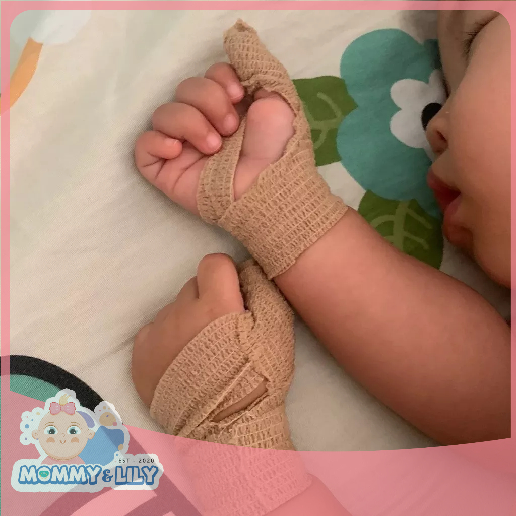 Băng cuốn hỗ trợ cai mút tay an toàn cho bé