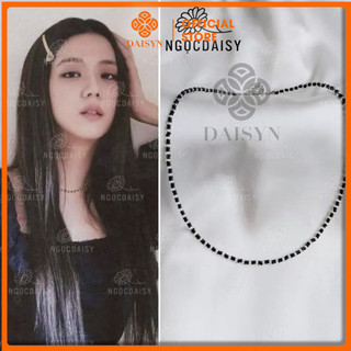 N35 Bộ Đây chuyền , vòng tay , dây đeo khẩu trang , dây đeo mắt kính handmade trắng đen phong cách Hàn Quốc