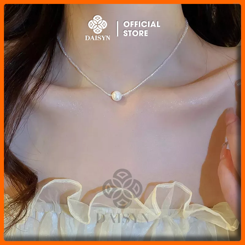 N509 choker, dây chuyền hạt ngọc , vòng cổ hạt Ngọc hạt trai và hạt cườm xinh xắn cho nữ