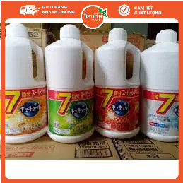 Nước rửa bát Kao cam/ chanh/ nho xanh/ trà xanh/diệt khuẩn 1380ml