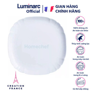 Đĩa thủy tinh Luminarc Lotusia 25cm H1372 | Hàng chính hãng