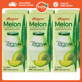 Sữa dưa Binggrae 200ml Hàn Quốc (lốc 6)