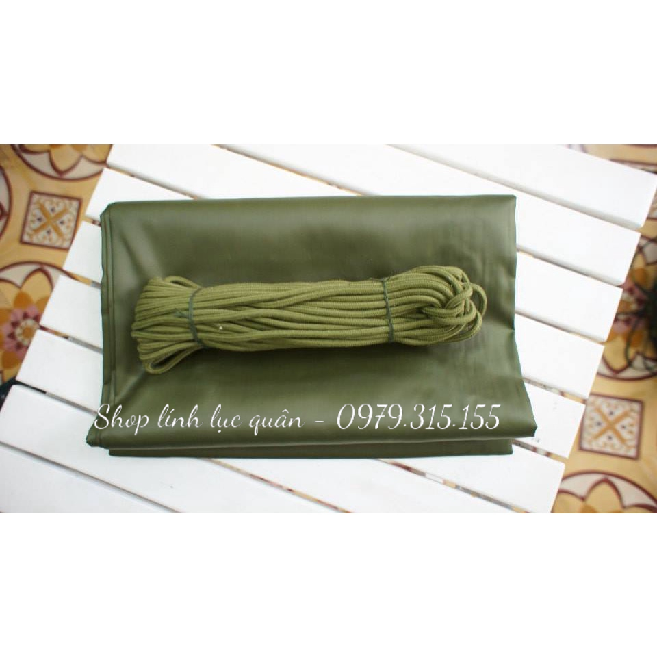 Võng dã ngoại và cuộn dây 16m hàng chuẩn cấp phát