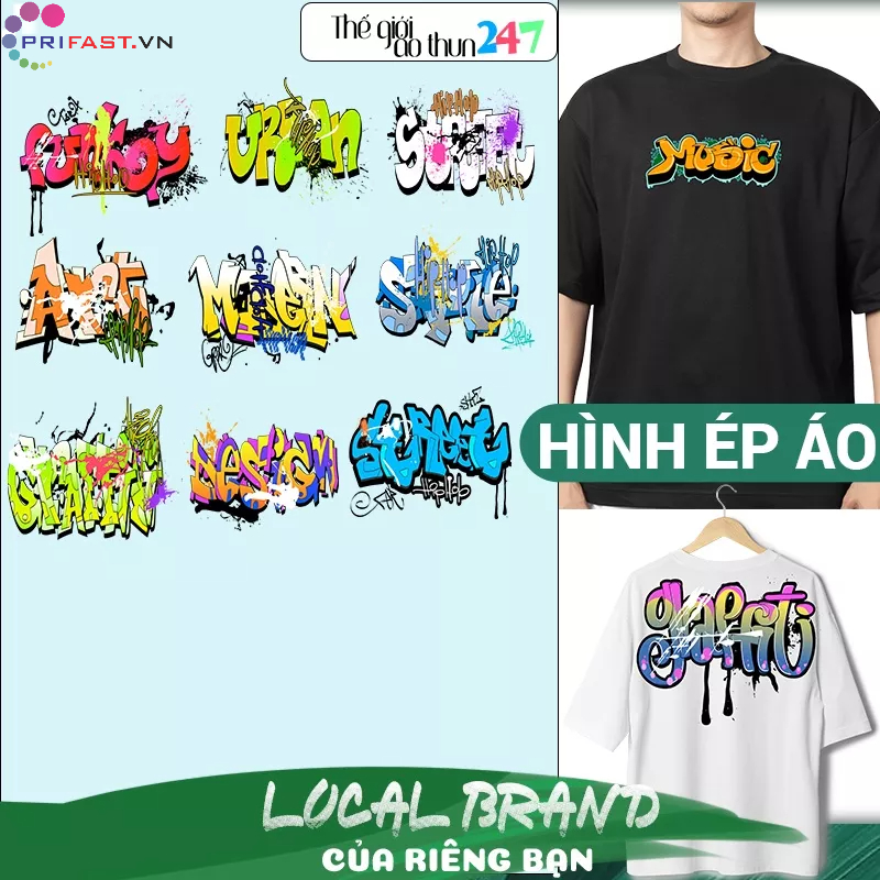 - Hình chữ Graffiti 1 in bằng bàn ủi, bàn là