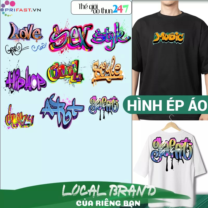 - Hình chữ Graffiti 4 in bằng bàn ủi, bàn là