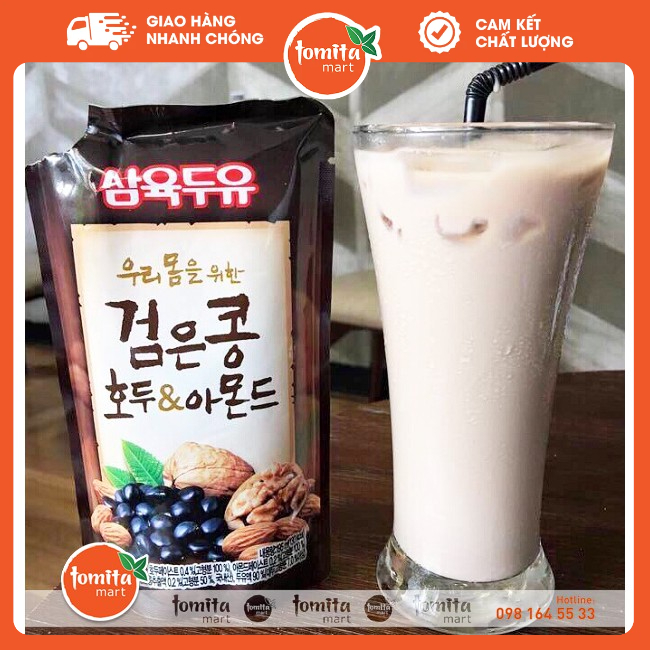 1 thùng 20 gói sữa đậu đen óc chó hạnh nhân Hàn Quốc