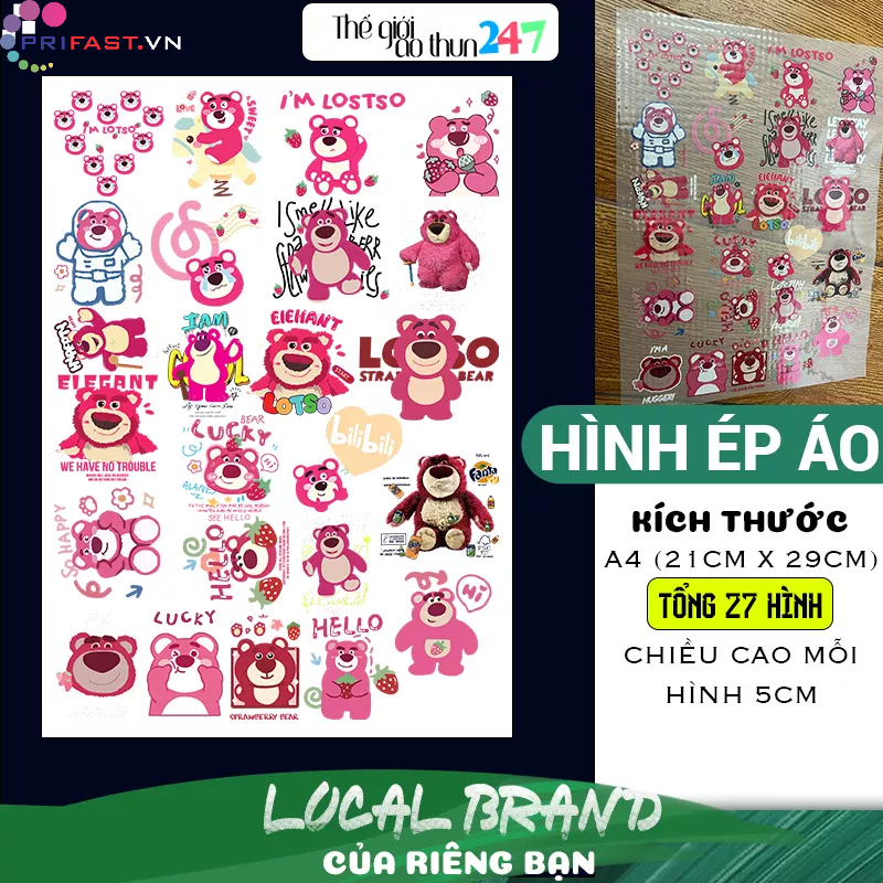- Gấu Lotso L1 khổ A4