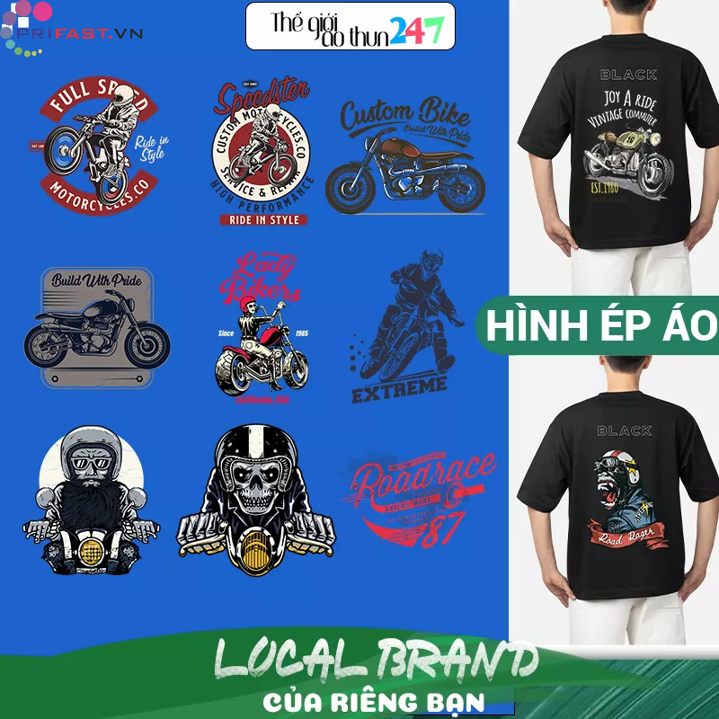 Hình ủi Phong cách Biker B5