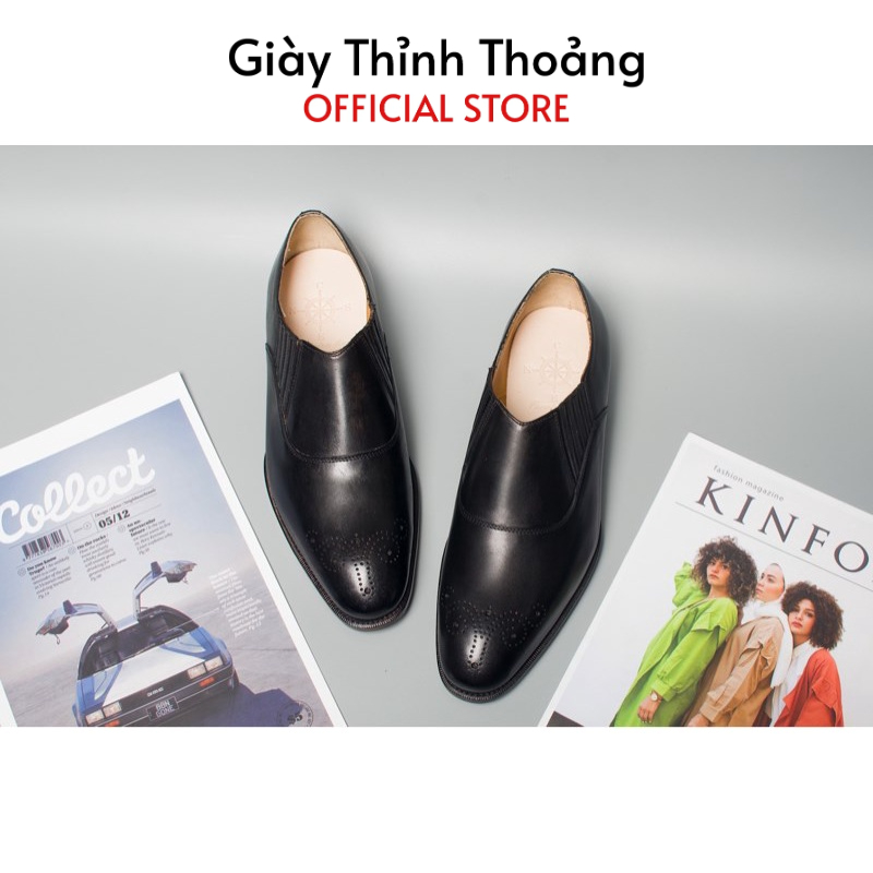 Giày Lười Nam Kiểu Dáng Loafer Thời Trang Công Sở Chất Liệu Da Bê Nhập Khẩu (CN 13 M)
