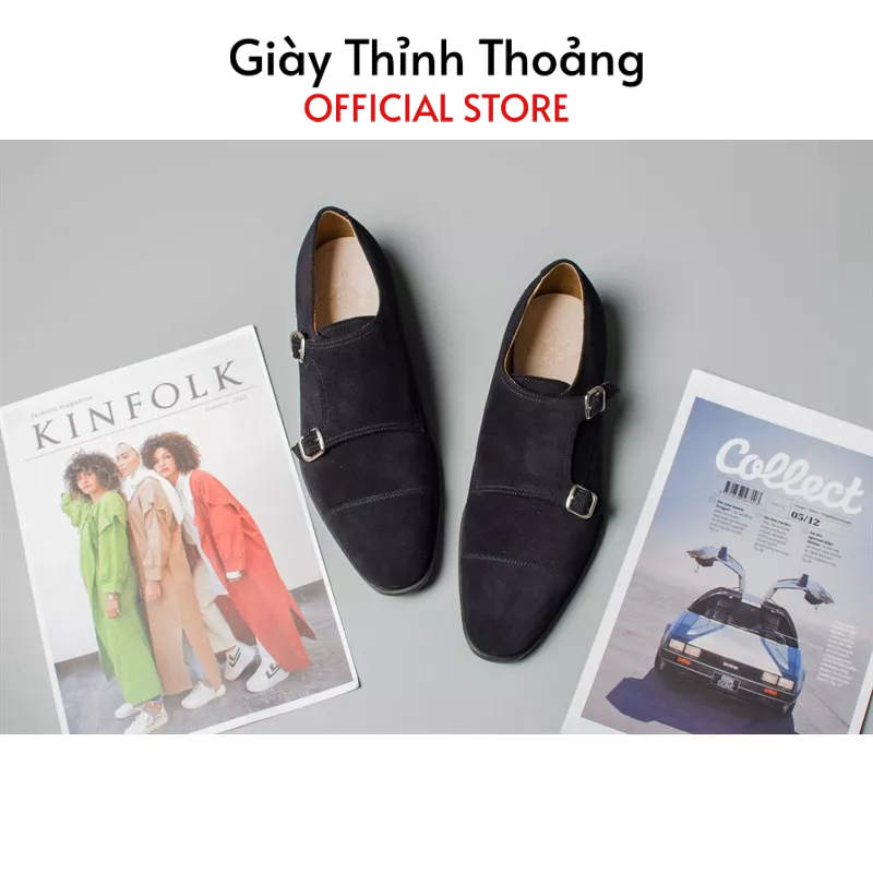 Giày Tây Nam MonkStrap Hai Khoá Sang Trọng Lịch Sự Chất Liệu Da Bê Nhập Khẩu (U 2007 TD)