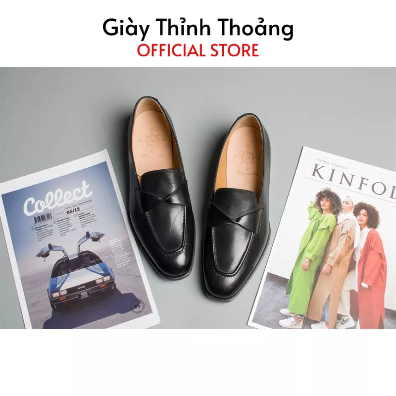 Giày Lười Nam Thời Trang Công Sở Sang Trọng Lịch Sự Chất Liệu Da Nhập Khẩu (1A CNS 58)