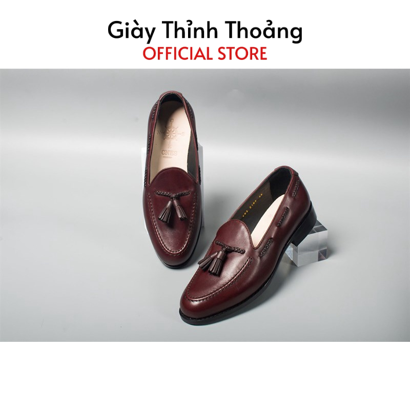 Giày Lười Nam Kiểu Dáng Loafer Khâu Thủ Công Thời Trang Công Sở Chất Liệu Cao Cấp (V 032102)