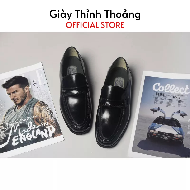 Giày Lười Nam Kiểu Dáng Loafer Khâu Thủ Công Chất Liệu Da Bê Nhập Khẩu 8620 (DL)
