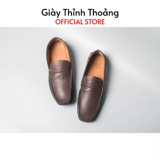 Giày lười nam kiểu dáng loafer công sở chất liệu da bê nhập khẩu cao cấp
