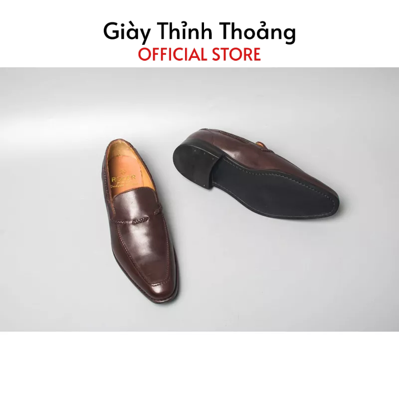 Giày Lười Nam Kiểu Dáng Loafer Khâu Thủ Công Chất Liệu Da Bê Nhập Khẩu Cao Cấp (HECTOR)