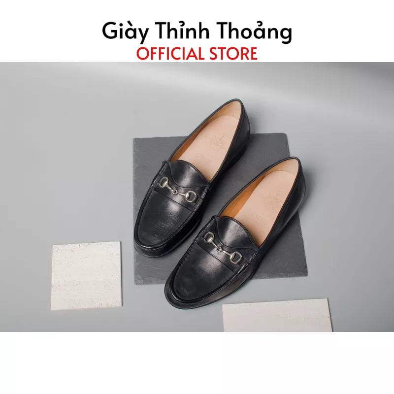 Giày Lười Nam Kiểu Dáng Loafer Cao Cấp Chất Liệu Da Bê Nhập Khẩu ( CNES 74)