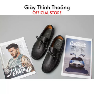 Giày lười nam kiểu dáng loafer thủ công chất liệu da bê nhập khẩu cao cấp