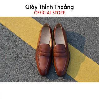 Giày lười nam loafer thời trang công sở lịch lãm chất liệu da bê nhập khẩu