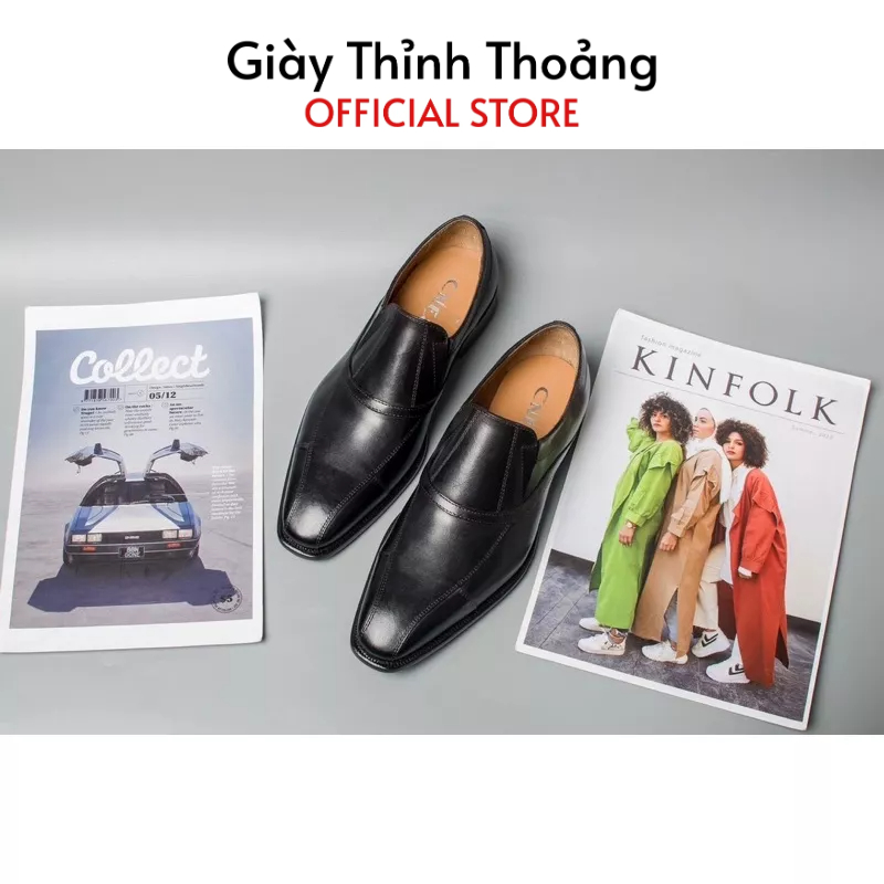 Giày Lười Kiểu Dáng Loafer Chất Liệu Da Bê Nhập Khẩu Cao Cấp Dành Cho Nam (MT 791)